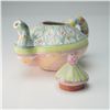 Image 2 : MacKenzie-Childs Hand-Painted Teapot in Heather Pattern