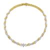 Image 3 : Vintage McTeigue & Co. Platinum & 18K Gold 14.1 ctw Marquise Diamond 16" Necklac