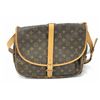 Image 2 : Louis Vuitton Brown Monogram Canvas Leather Saumur 35 cm Crossbody Bag