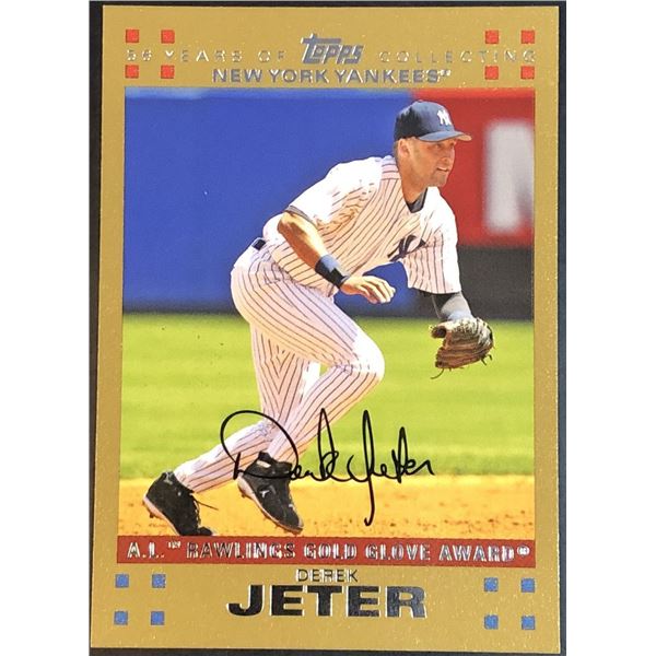 2007 TOPPS GOLD DEREK JETER (HOF)