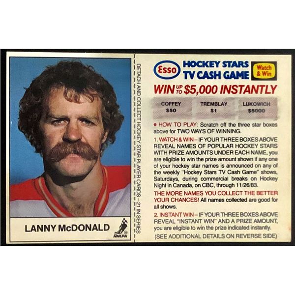 1983-84 ESSO LANNY McDONALD (HOF)