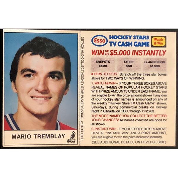 1983-84 ESSO MARIO TREMBLAY
