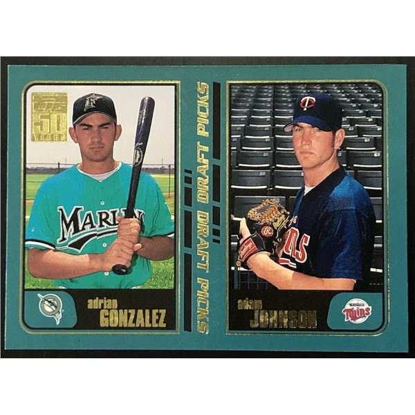 2001 TOPPS ADRIAN GONZALEZ ROOKIE CARD