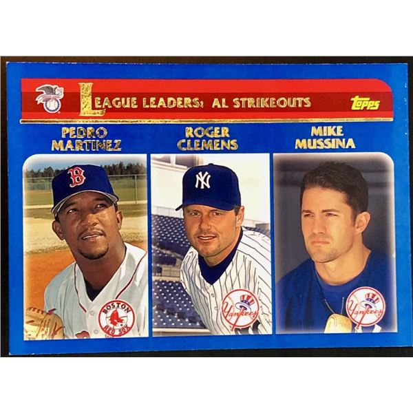 2003 TOPPS PEDRO MARTINEZ (HOF) / ROGER CLEMENS