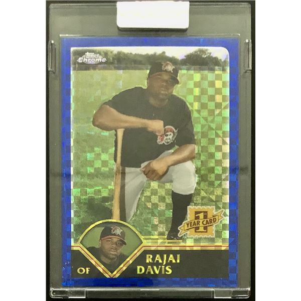 2003 TOPPS SLABBED X-FRACTOR RAJAI DAVIS ROOKIE CARD