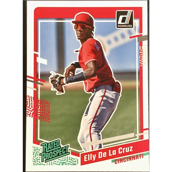 2023 DONRUSS ELLY DE LA CRUZ ROOKIE CARD