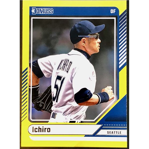 2024 DONRUSS YELLOW PARALLEL ICHIRO SUZUKI (HOF)