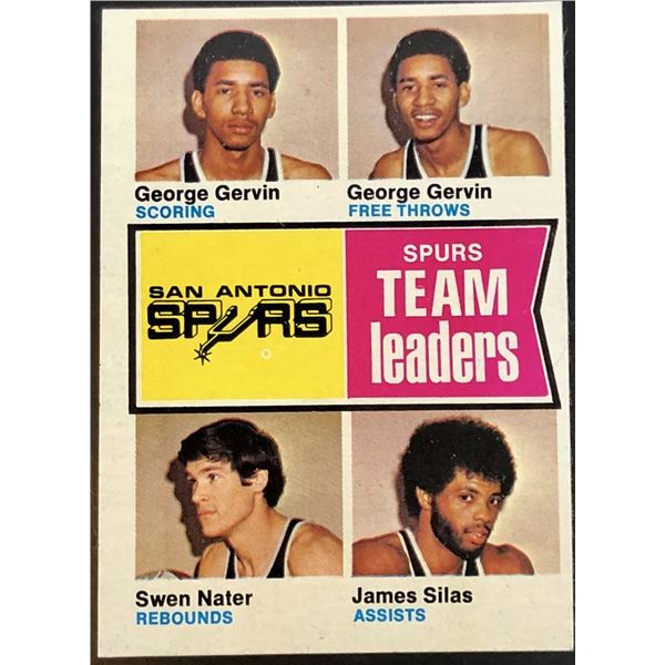 1974-75 TOPPS GEORGE GERVIN / JAMES SILAS (HOF)
