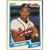 Image 1 : 1990 FLEER DAVE JUSTICE ROOKIE CARD