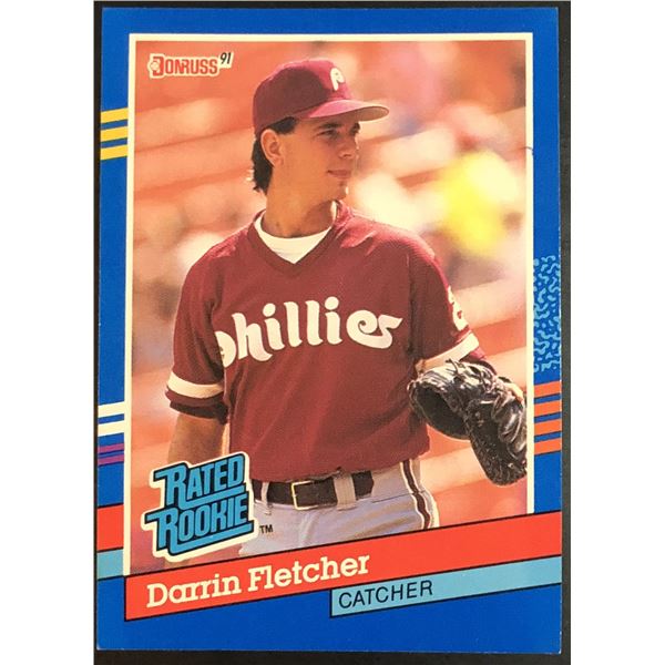 1991 DONRUSS DARRIN FLETCHER ROOKIE CARD