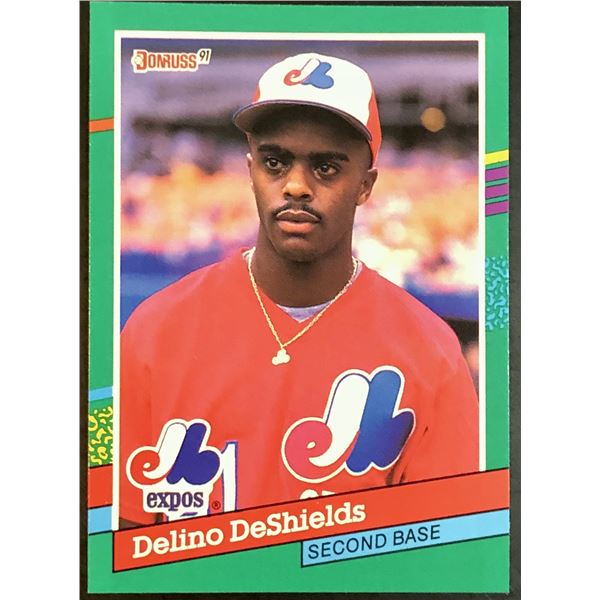 1991 DONRUSS DELINO DESHIELDS ROOKIE CARD