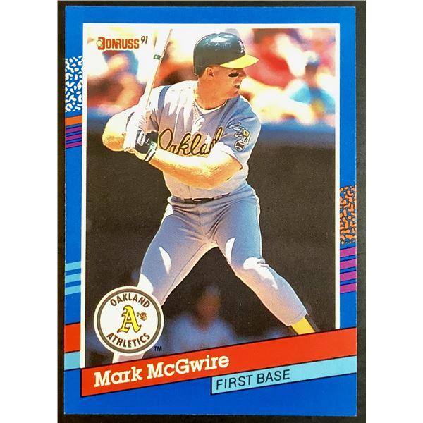 1991 DONRUSS MARK McGWIRE