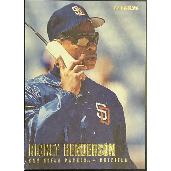1996 FLEER RICKEY HENDERSON (HOF)