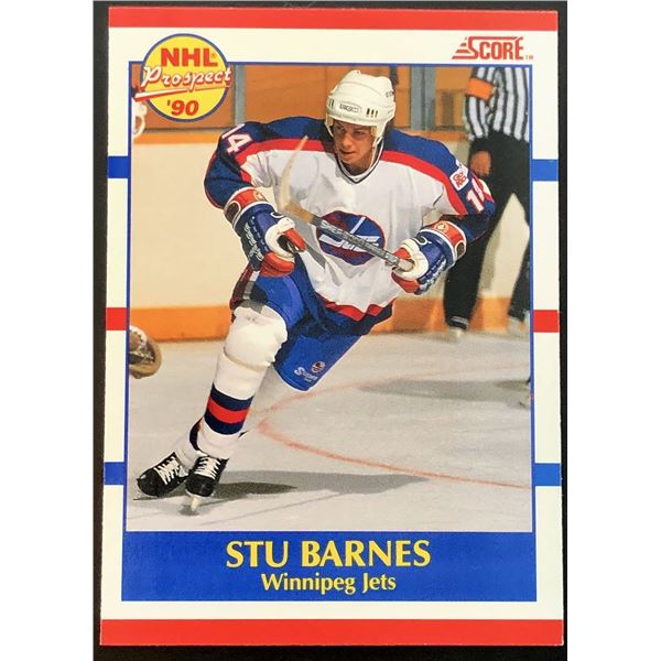 1990-91 SCORE STU BARNES ROOKIE CARD