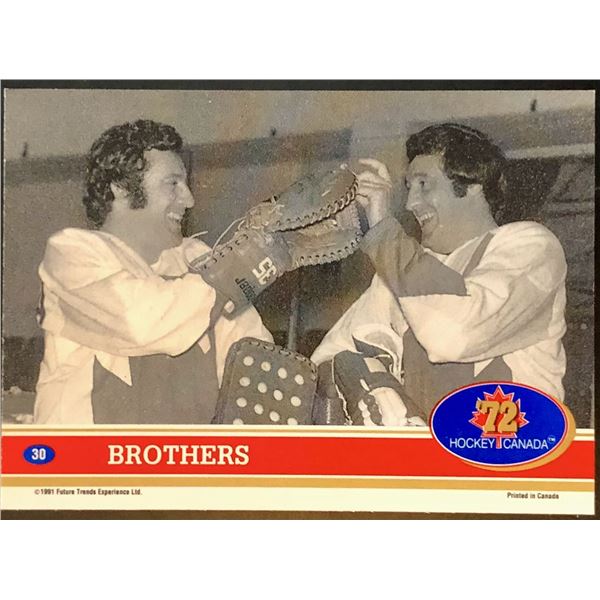 1991-92 FUTURE TRENDS TEAM CANADA '72 - PHIL & TONY ESPOSITO (HOF)