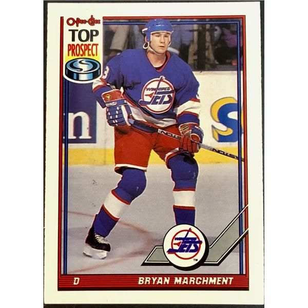 1991-92 O-PEE-CHEE BRYAN MARCHMENT ROOKIE CARD