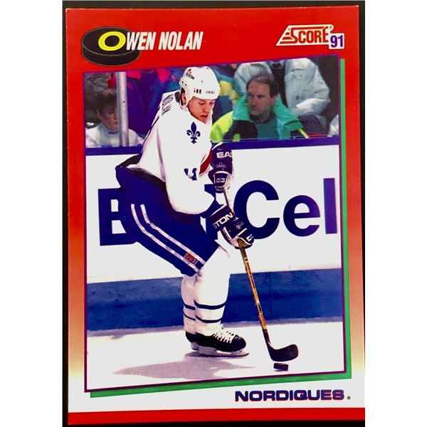 1991-92 SCORE OWEN NOLAN ROOKIE CARD