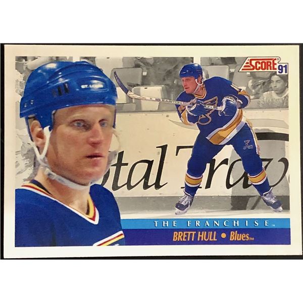 1991-92 SCORE U.S. VERSION BRETT HULL (HOF)
