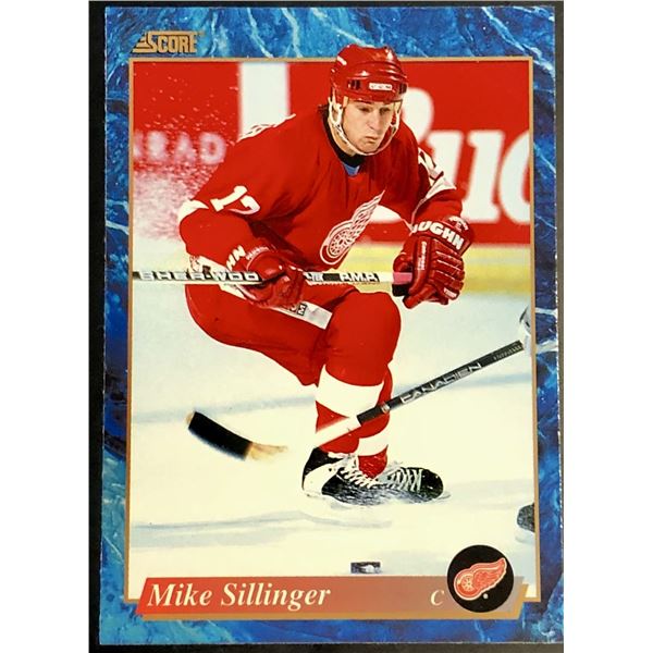 1992-93 SCORE MIKE SILLINGER ROOKIE CARD
