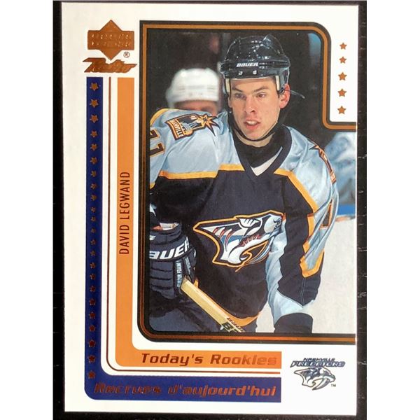 1999-2000 UPPER DECK DAVID LEGWAND ROOKIE CARD