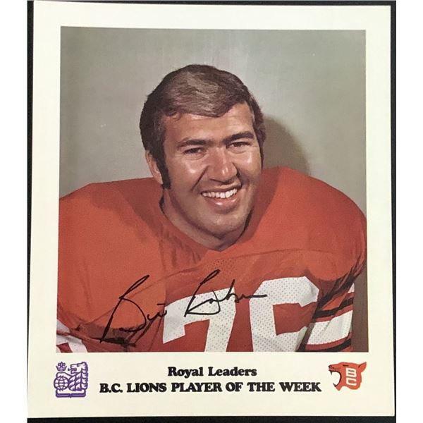 1975 CFL ROYAL BANK BILL BAKER (HOF)