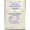 Image 2 : 1981 JOGO CFL TOM WILKINSON (HOF)