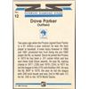 Image 2 : 1982 DONRUSS DIAMOND KING DAVE PARKER (HOF)
