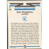 Image 2 : 1982 DONRUSS DIAMOND KING KEN SINGLETON - SIGNED