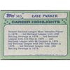 Image 2 : 1982 TOPPS DAVE PARKER (HOF)