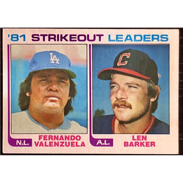 1982 TOPPS FERNANDO VALENZUELA