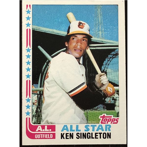 1982 TOPPS KEN SINGLETON