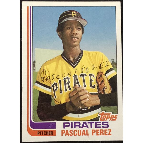1982 TOPPS PASCUAL PEREZ ROOKIE CARD