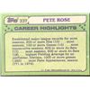 Image 2 : 1982 TOPPS PETE ROSE