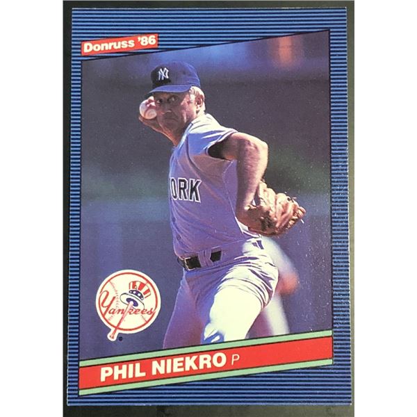 1986 DONRUSS PHIL NIEKRO (HOF)