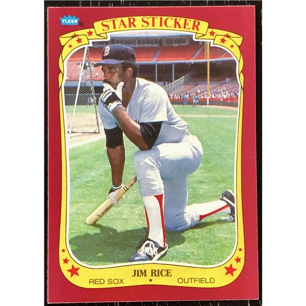 1986 FLEER JIM RICE (HOF)