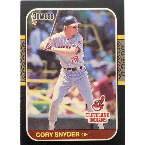1987 DONRUSS CORY SNYDER ROOKIE CARD