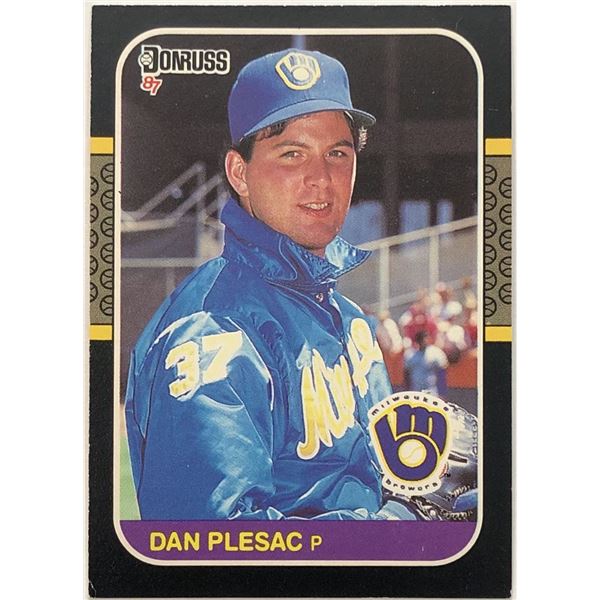 1987 DONRUSS DAN PLESAC ROOKIE CARD