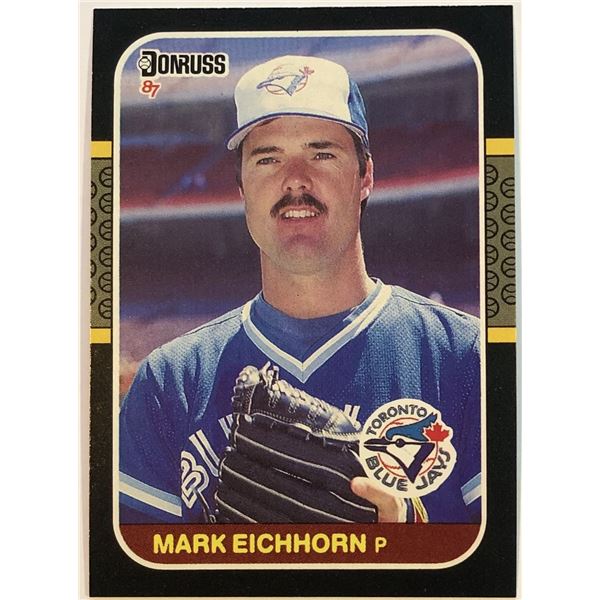 1987 DONRUSS MARK EICHHORN ROOKIE CARD