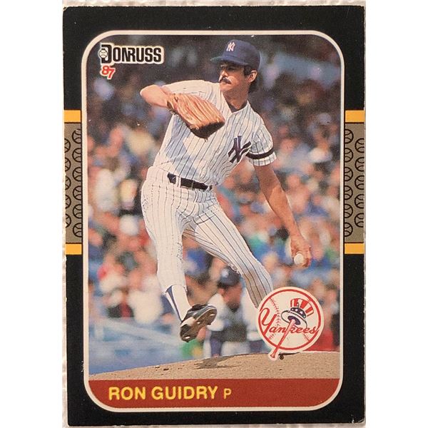 1987 DONRUSS RON GUIDRY (HOF)