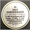 Image 2 : 1988 TOPPS BASEBALL COIN - BRET SABERHAGEN