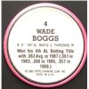 Image 2 : 1988 TOPPS BASEBALL COIN - WADE BOGGS (HOF)