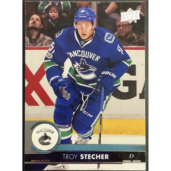 2017-18 UPPER DECK TROY STECHER ROOKIE CARD