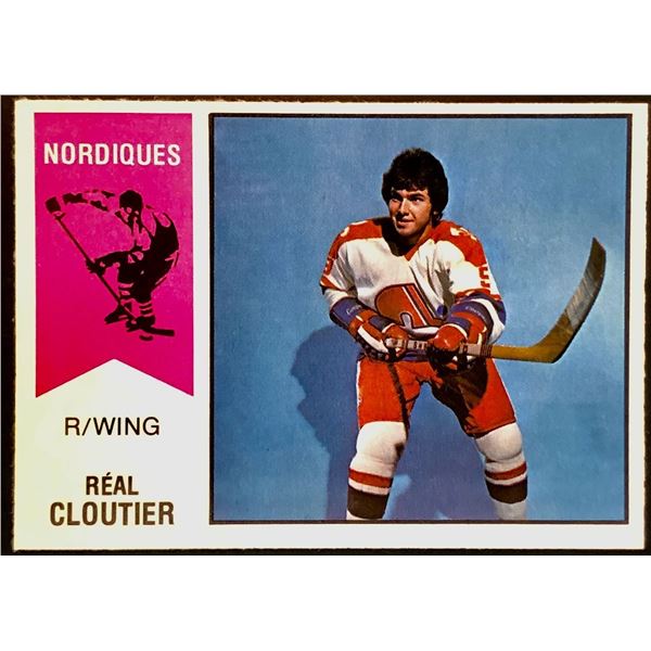 1974-75 O-PEE-CHEE WHA REAL CLOUTIER ROOKIE CARD