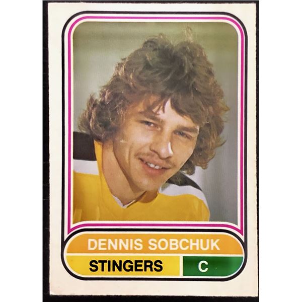 1975-76 O-PEE-CHEE WHA DENNIS SOBCHUK ROOKIE CARD