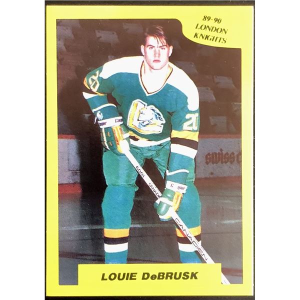 1989-90 JUNIOR HOCKEY CARD - LOUIE DEBRUSK