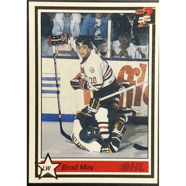 1990-91 JUNIOR CARD - BRAD MAY