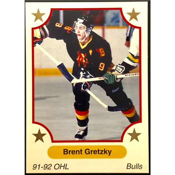 1991-92 JUNIOR CARD - BRENT GRETZKY