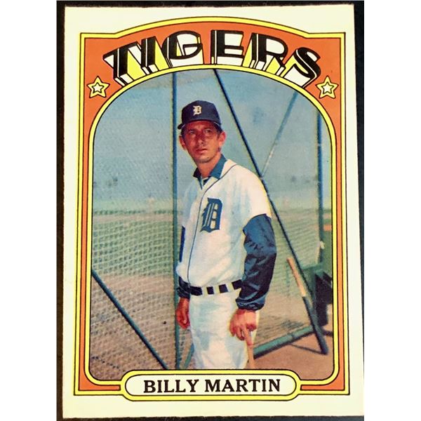 1972 O-PEE-CHEE BILLY MARTIN