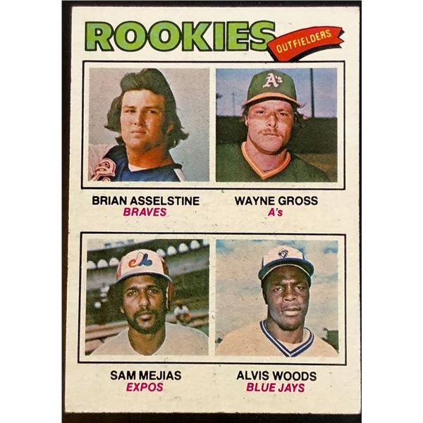 1977 TOPPS WAYNE GROSS / ALVIS WOODS ROOKIE CARD