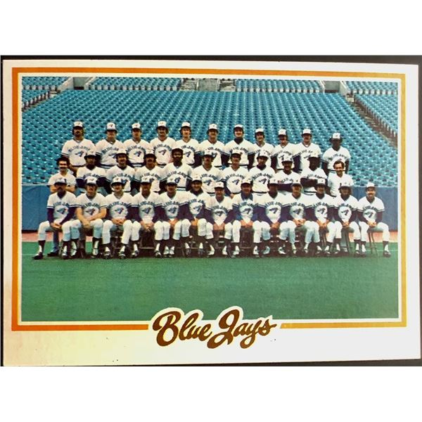 1978 TOPPS TORONTO BLUE JAYS